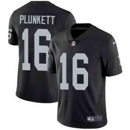 Nike Raiders 16 Jim Plunkett Black Vapor Untouchable Limited Jersey